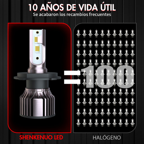 11000lm 9003 Kits De Faros Led Luz Alta Y Baja Para Hyundai Foto 9