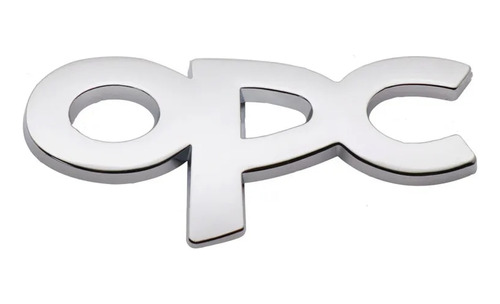 Emblema Opc Line Astra Corsa Opel Autoadherible Azul Cromado