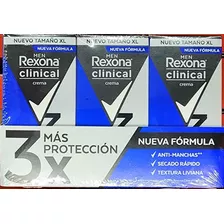 Antitranspirante Rexona Clinical Hombre 58gr Xl Crema 3 Pzas