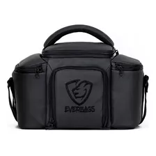 Bolsa Térmica Top Lancheira Academia Fitness Marmiteiro Treino Emborrachado Black