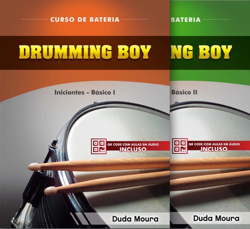 Coleção Curso De Bateria Drumming Boy - Módulos 1 E 2