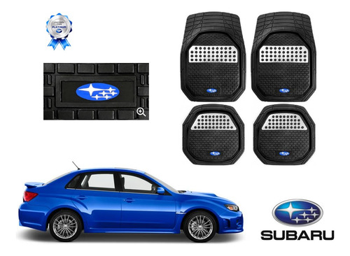 Tapetes 3d Logo Subaru + Cubre Volante Impreza Sedan 07 A 12 Foto 2