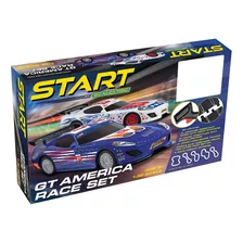 Scalextric Empezar Gt America 1:32 Slot Car Race Track Set .