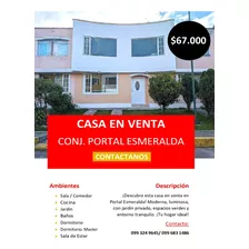 Casa Remodelada Con Jardín Privado, Conjunto Portal Esmeralda, Sangolquí