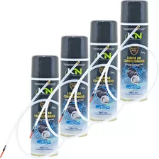 4x Spray Com Sonda 320ml Limpa Ar Condicionado Higienizador
