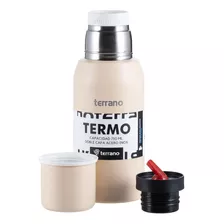 Termo 750ml Terrano Tapon Cebador De Regalo! Garantia 1 Año Taupe