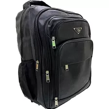 Mochila De Couro Masculina Executiva Notebook Escolar Grande