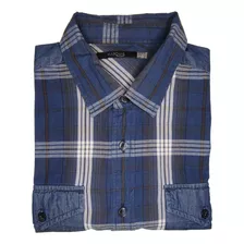 Camisa Marquis Manga Corta Azul Talla S / Rabstore