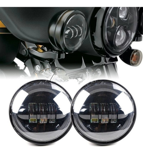 Faro Led Moto Kit Harley 7 Aux 4.5 Fatboy Electra Road King Foto 9