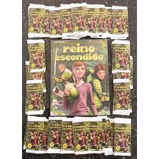 Álbum De Figurinhas Reino Escondido + 50 Pacotinhos 