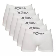 Kit 6 Cuecas Zorba Boxer Sem Costura Algodão 781