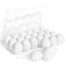 Joyin 24 Huevos Blancos De Madera De Pascua De 2.36 Pulga