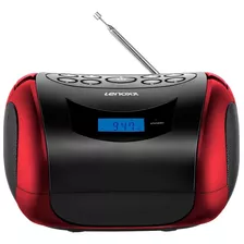 Rádio Fm Mp3 Bluetooth Usb 110v / 220v Lenoxx Cor Vermelho 110v/220v