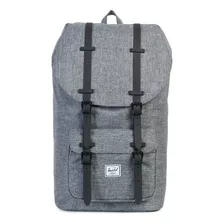 Mochila Herschel Little America Raven Crosshatch/blackrubber Color Gris Diseño De La Tela Jaspeado