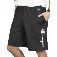 Short Champion Logo Hombre Moda Negro