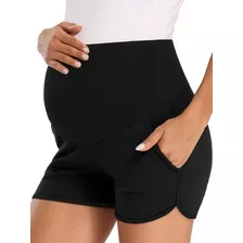 Fitglam - Pantalones Cortos De Maternidad Para Yoga Con Bols