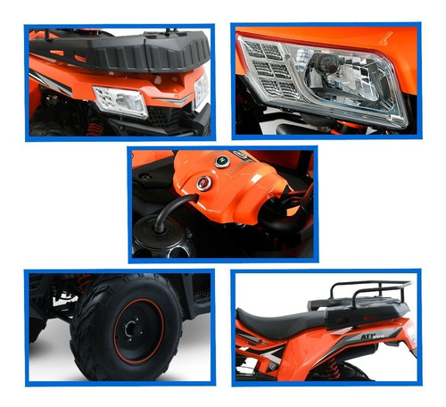 Moto Italika Atv200 Naranja Negro Foto 6