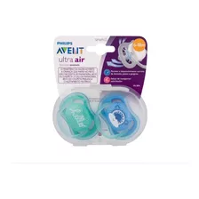 Chupeta Ultra Air Philips Avent Azul E Verde 6-18m Menino 