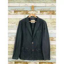  Blazer Masculino Mr. Kitsch Corte Reto Tecido Algodão