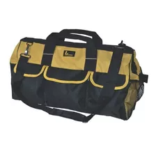 Bolsa Para Ferramentas Reforçada Fundo Plástico 52cm Lotus Cor Amarelo E Preto