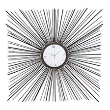 Deco 79 Relojes De Pared, Grandes, Negros, Blancos, Dorados