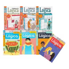 Kit 7 Livros Problemas De Lógica Desafios 144 Páginas Médio 