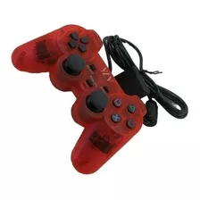 Kit C/ 2 Controles Manete Ps2 Playstation 2 Joystick Com Fio