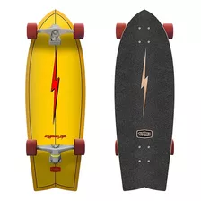 Skate Simulador De Surf Surfeeling Lightning Bolt Yellow