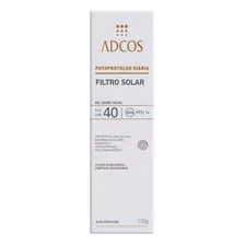 Protetor Solar Gel-creme Facial Fps 40 Adcos Caixa 120g