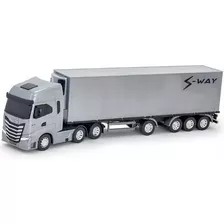 Caminhão Miniatura Iveco Carreta Bau Refrigerado S-way Usual