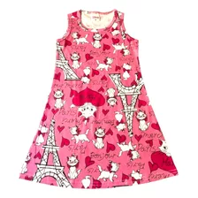 Vestido Gatinha Marie, Roupa Linda Para Menina, Disney.