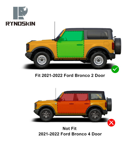 Rynoskin Estribos Laterales Para Ford Bronco 2021-2023 De 2 Foto 2