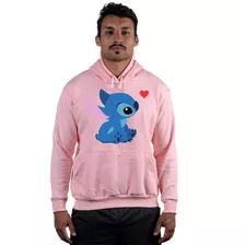 Moletom Feminino Stitch Coração Casaco Infantil Blusa