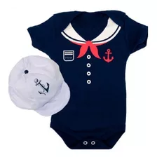 Roupa De Marinheiro Bebê Menino Moda Infantil Batizado Kids