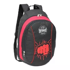 Mochila Escolar 2 Divisões Mo4067 Preta Brazilian Jiu-jitsu