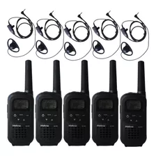 5x Rádio Comunicador Intelbras Rc4002 + Fone Tipo D Concha