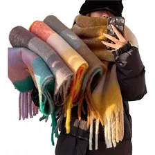 Maxi Bufanda Pashmina De Lanilla Invierno Diseños