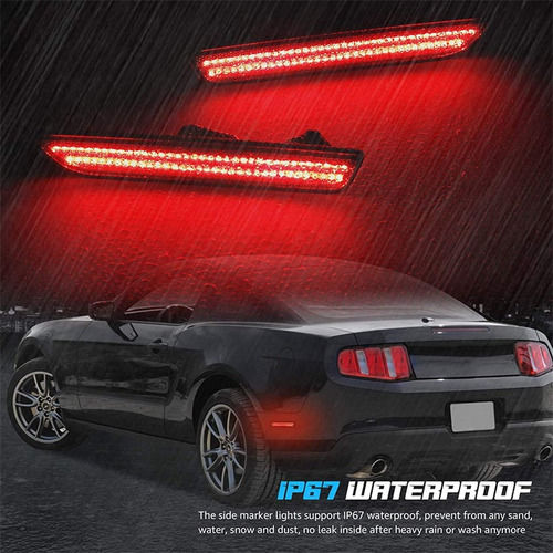  4 Piezas Luz Lateral Ford Mustang 2010-2014 Foto 4