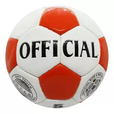 Pelota Futbol N° 5 Official 1824 Shine Color Rojo - Blanco