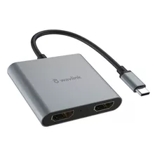 Adaptador Usb C A Hdmi Dual 4k A 60hz, Thunderbolt 3/4