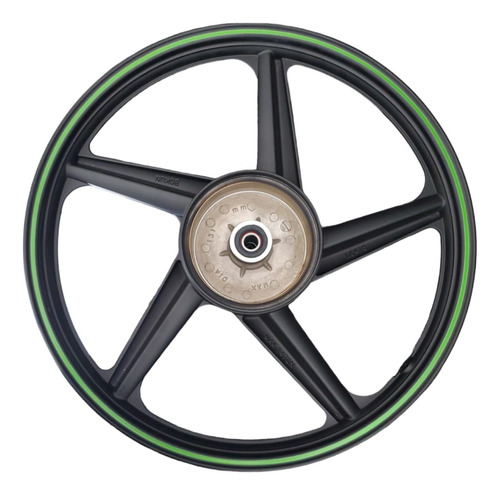 Rin Trasero Ft 150 Ts Negro Linea Verde 2023-2024 F15030327  Foto 2