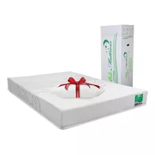 Colchon Memory Foam King Size En Caja Royale + Almohada Color Blanco