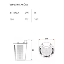 Cesto De Limpeza Para Caixa De Gordura 18l Pvc Preto Tigre