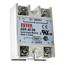 Rele Estado Solido Ssr-40 Modulo De 40a 24-380 Vac Fotek 