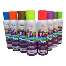 Kit 5 Tinta Spray Party Colorido Para Cabelos Lavável 150ml