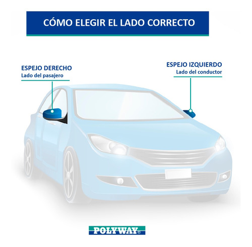 Espejo Para Hyundai Accent 07/09 Polyway Foto 2