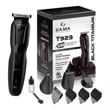 Cortadora Pelo Gama T923 Trimmer Balck Titanium Inalambrica