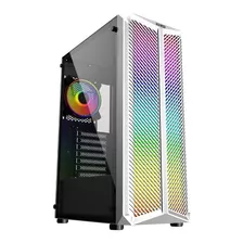 Gabinete Gamer Haven Atx Lateral Vidro Rgb Oex Gh300 Branco