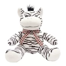 Pelucia Zebra Zebrinha Com Laço Incriveis 30cm!