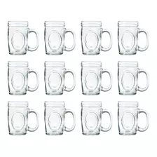 Jarro Vaso Cervecero Chopp X12 Vidrio Fritz 475cc